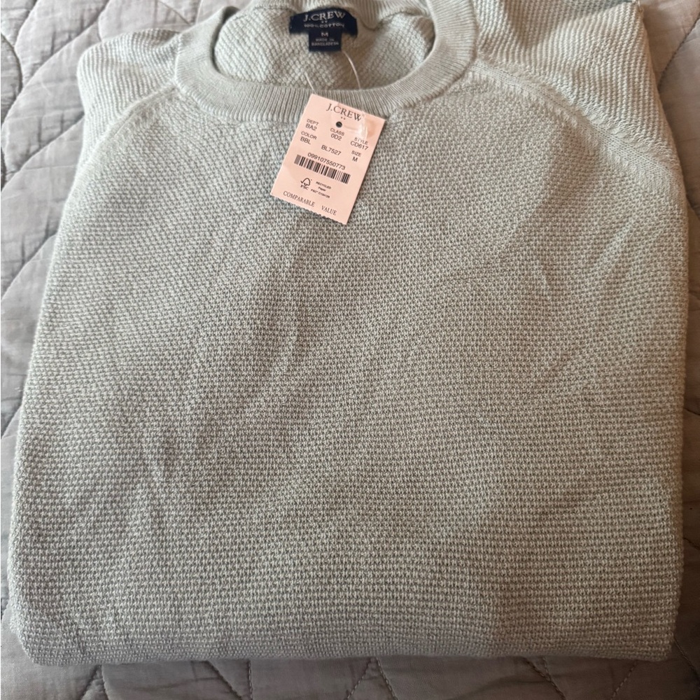 J. Crew Men's Soft Gray Crewneck Sweater